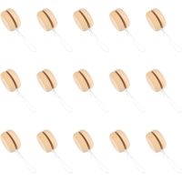 15 Pcs Wooden Playset Kids Fingertip Toy Plaything Ball Painted Round String Yo-yo Child