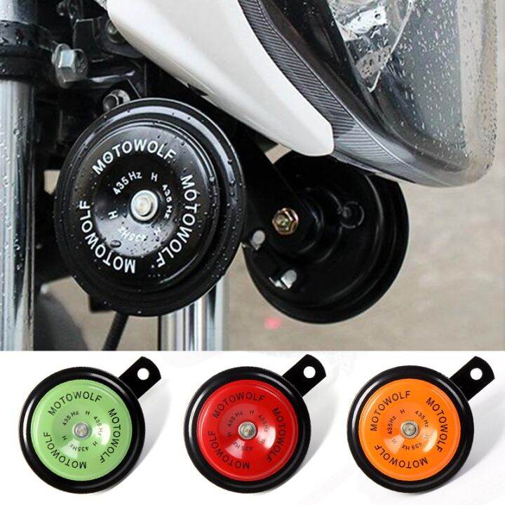 1pc Motorcycle Horn 12V Motorbike Electric Trumpet Motowolf Autobike