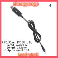 [ZY] Legend USB Power Boost line DC 5V ถึง9V 12V Step Up ADAPTER CABLE 3.5*1.35mm 5.5*2.1mm