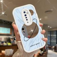 เคสสำหรับเคส OPPO Reno2 Reno2 Z ดาวเคราะห์เงินเคสโทรศัพท์ซิลิโคนนิ่มผิวกระจกเคสมือถือกันกระแทกพร้อมเคสป้องกันกล้องเลนส์คลุมทั้งหมด