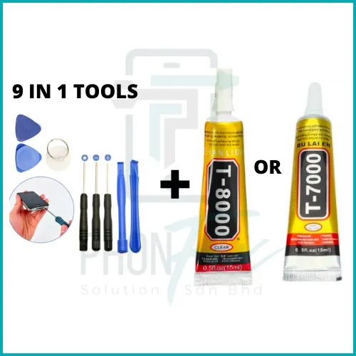 Gse T7000 Black Multipurpose Adhesive Glue For Handphone Screen Repair 15ml Set Lazada