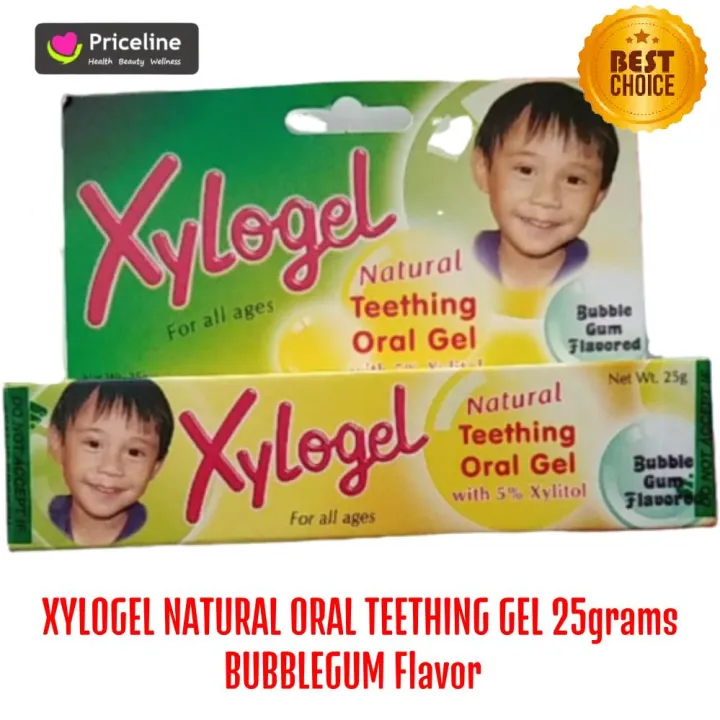 XYLOGEL NATURAL ORAL TEETHING GEL 25 grams bubblegum flavor Lazada PH
