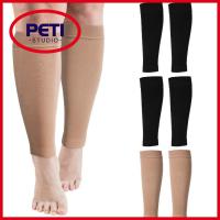 PETI STUDIO 1 Pair ไนลอนทำจากไนลอน รองรับน่องกีฬา อีลาสติก ผิวสีดำ ถุงเท้ารัดเท้า ของใหม่ การยืดกล้ามเนื้อ เฝือกหน้าแข้งและตัวป้องกันน่อง ชายหญิง