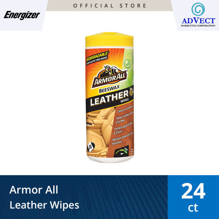 Armor All Leather Wipes Interior 24ct Lazada PH