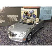 Lexus SC430อัลลอยด์โรดสเตอร์ที่มีจุดบกพร่องอุปกรณ์ตกแต่งโมเดลรถยนต์คงที่งานอดิเรกของเล่นโลหะของขวัญวันหยุดของที่ระลึกขนาด1:24