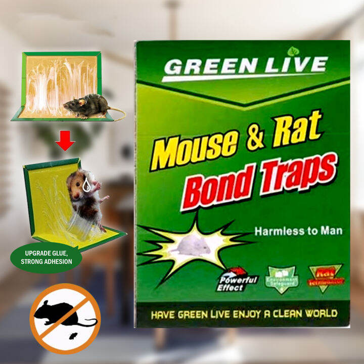GenMerch World Mouse Trap Nontoxic Mouse and Rats Glue Traps Rat Trap