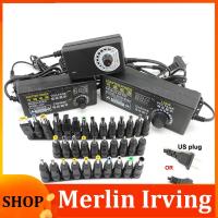 Merlin Irving Shop Adjustable AC to DC 3V 12V 24V 15v 9V-24V Universal Adapter Voltage Regulated Power Supply Adatpor 1A 2A 3A 34pin DC connector