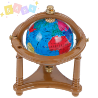 FactoryOutlete?Cheap? 1PC 1:12 dollhouse Rolling Globe พร้อมไม้ยืนอุปกรณ์เสริมเฟอร์นิเจอร์ขนาดเล็ก