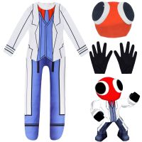 Halloween Costumes Rainbow Friends Red Guy Anime Game Jumpsuits Childrens Makeup Cosplay Characters Dress Costume Clothes