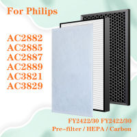 เครื่องฟอกอากาศสำหรับ Philips AC2889 AC2887 AC2882 AC2878 AC3822 FY2422 FY2420 HEPA Filter และ Activated Carbon Filter