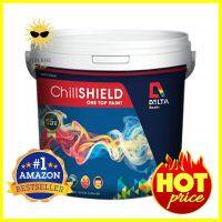 สีน้ำทาภายนอก DELTA ChillShield BASE A กึ่งเงา 2.5 แกลลอนEXTERIOR WATER-BASED PAINT DELTA CHILLSHIELD BASE A 2.5GL SEMI-GLOSS **มีบริการชำระเงินปลายทาง**