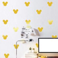 DIY Mickey Mouse Head Vinyl Decals Sticker Kids Children Room Cute Cartoon Vinyl Wall Art Decoration Cup Laptop Decal Decor Wall Stickers  Decals