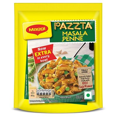 MAGGI Pazzta Instant Pasta - Masala Penne - Made With 100% Suji/Rawa, 65g / 69.5 g (Weight May Vary)