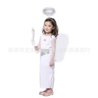 [COD] angel costume childrens elegant white school drama performance kindergarten activity