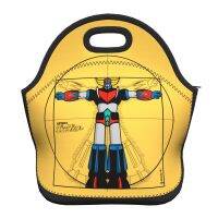 ยูเอฟโอหุ่นยนต์ Grendizer Vitruvian คน Resuable Neoprene กล่องอาหารกลางวันความร้อนคูลเลอร์อาหารฉนวน Goldrake กระเป๋าใส่ข้าวกลางวันสำหรับเด็กโรงเรียน