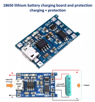 5v 1A Micro​ USB ควบคุม​การชาร์จ​ 18650 ลิเธียม (สินค้าในไทยส่งไว)