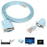 สายเคเบิลคอนโซล RJ45 Ethernet RS232 DB9 COM Port Serial เราเตอร์เครือข่ายอะแดปเตอร์สำหรับ Cisco Router