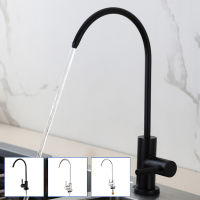 Stainless Steel Kitchen Filter Faucets 14" Direct Drinking Tap Water Anti-Osmosis Purifier Ceramic Core Lead-free