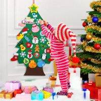 {Decwork}DIY Felt Christmas Tree Merry Christmas Decorations For Home 2022 Cristmas Ornament Xmas Navidad Gifts Santa Claus New Year Tree