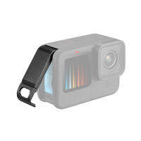 PULUZ POM ฝาครอบอินเตอร์เฟซด้านข้างแบตเตอรี่พลาสติกสำหรับ Go Pro HERO9สีดำ