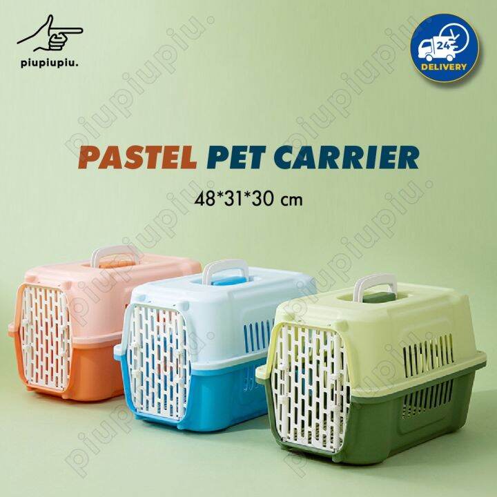 [24HR SHIP] PREMIUM PET PORTABLE CARRIER Cat Dog Carrier Max 8kg Bekas Kucing Beg Kucing Sangkar