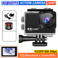 NEW 2022 Nanotech Actionกล้อง 4K 60FPS EIS ACTION CAMERA มีระบบกันสั่น ต่อไมค์นอกได้ พร้อมรีโมท อุปกรณ์ครบชุด พร้อมส่ง