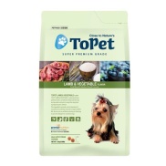 Thức ăn hạt dành cho chó vị cừu và rau ToPet 1.2kg - Petemo Pet Shop