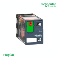 Schneider Electric Harmony, Miniature plug-in relay, 12 A, 2 CO, with LED, with lockable test button, 24 VAC - RXM2AB2B7 - ชไนเดอร์ สั่งได้ที่ร้าน PlugOn