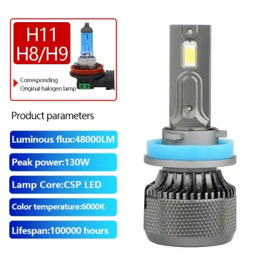 2PC H7 LED HB3 9005 H11 6000K Canbus Car Lamps HB4 9006 Led Hir2