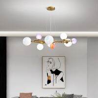 [COD] living room personality restaurant chandelier creative designer planet moon decoration bubble dining