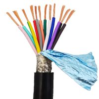 ✟❈ Shielded cable UL2464 18AWG 2 3 4 5 6 7 8 core 26 24 22 20AWG 10-24 core shielded wire Pure copper RVVP control wire signal wire