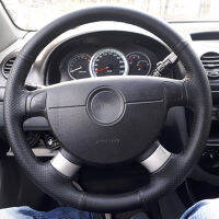 Custom Steering Wheel Cover For Chevrolet Lova 2006-2010Chevrolet Aveo 2004-2011 Leather Braid For Steering Wheel DIY Sewing