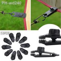 10PCS Tent Hike Tarp Clip Anchor Outdoor Caravan Clamp Jaw Grip Camp Gripper Trap Tighten Snap Awning Canopy Tool Canvas Kit