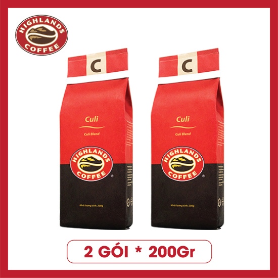 Cà phê rang xay culi highlands coffee 200g - vị cà phê mạnh - ảnh sản phẩm 5