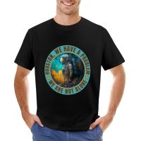 T-Shirt Astronaut - Houston, We Have A Problem, We Are Not Alone T-Shirt Summer Clothes Cute Tops MenS Cotton T-Shirt