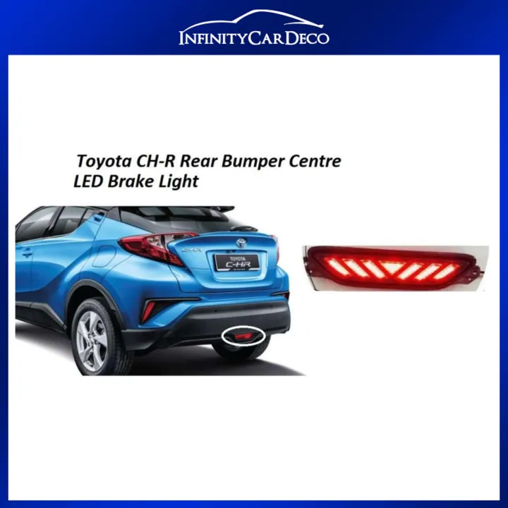 Toyota CHR CH-R 2017 2018 Rear Bumper Centre LED Lamp With Brake Light ...
