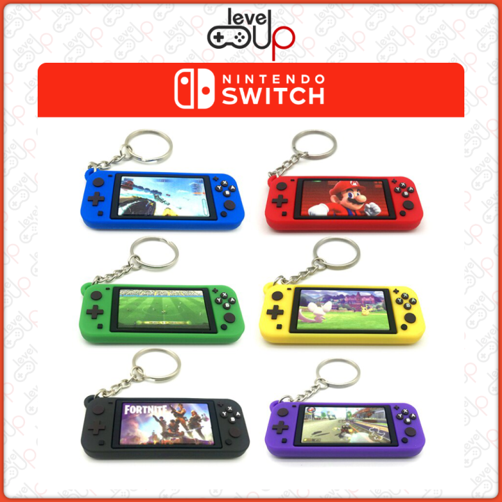 Nintendo Switch LITE Keychain Soft Rubber PVC Game Console Design Key