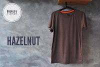 Double U T-Shirt เสื้อยืดซักแล้วไม่ต้องรีด เสื้อยืดสีพื้น HAZELNUT (ท้อปสีน้ำตาล)