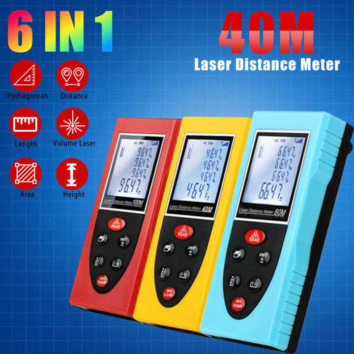 40M Lasers Tape Range Lasers Distance Meter Rangefinder Finder Build