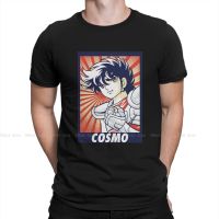 Cosmo T-Shirt Men Saint Seiya Shiryu Cartoon Novelty Pure Cotton Tees Round Neck Short Sleeve T Shirts Summer Clothing