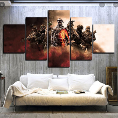 5 Pieces Wall Art Canvas Painting Game Character Poster Modern Living Room Bedroom Home Modular Pictures Decoration Dropshipping