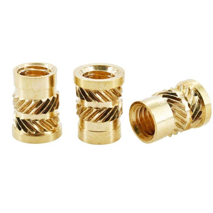 m2-m3-m4-m5-m6-m8-flange-nut-brass-knurled-hot-melting-insert-thread-heating-molding-injection-embedment-t-type-nuts-electrical