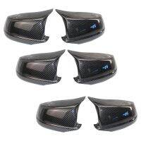 3Pairs Carbon Fiber Mirror Covers Fit for Bmw 5 Series F10/F11/F18 Pre-Lci 11-13 Mirror Caps Replacement Mirror Caps