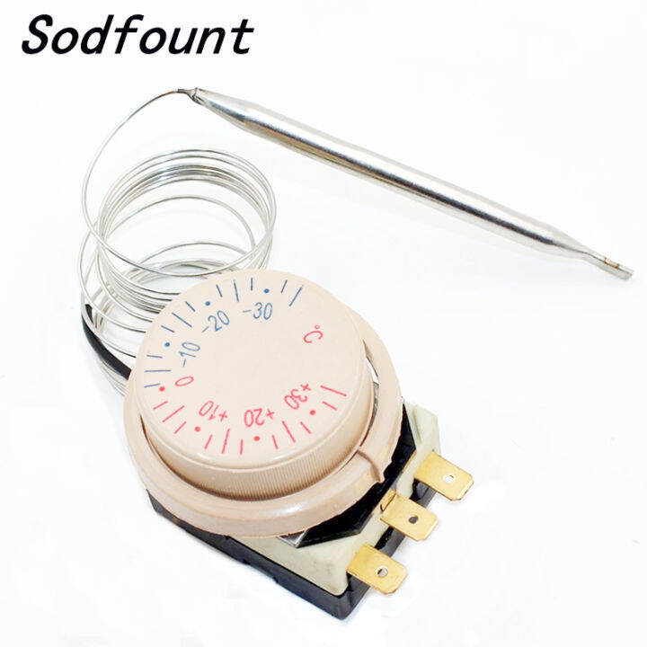 30 to +30 degrees Celsius 220V 16A Thermostat Knob Freezer