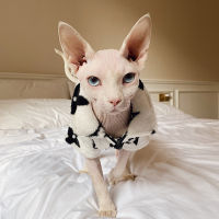 Winter Sphinx Kat Kleding Warm Fluwelen Prachtige Kleding Voor Sphints Voor Slaap Comfort Sphynx Kat Kleding Kitten Mode Jas