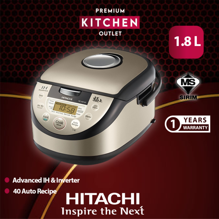 Hitachi Rice Cooker IH Series (1.8L) RZJHE18Y Rice Cooker Rice Cooker