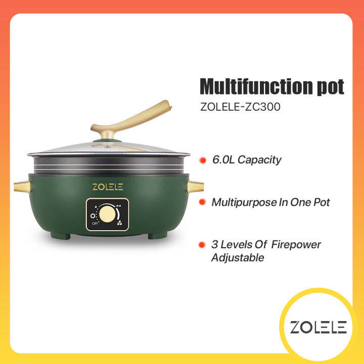 ZOLELE ZC300 Electric Multi cooker NonStick Multifunctional Electric