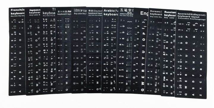 computer-keyboard-keycap-sticker-spanish-italian-turkish-hebrew-thai-korean-german-arabic-french-portuguese-us-russian-japanese-basic-keyboards