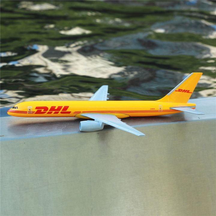 scale-1-400-metal-aircraft-replica-dhl-boeing-757-airplane-diecast-model-plane-aeroplane-home-office-miniature-toys-for-children