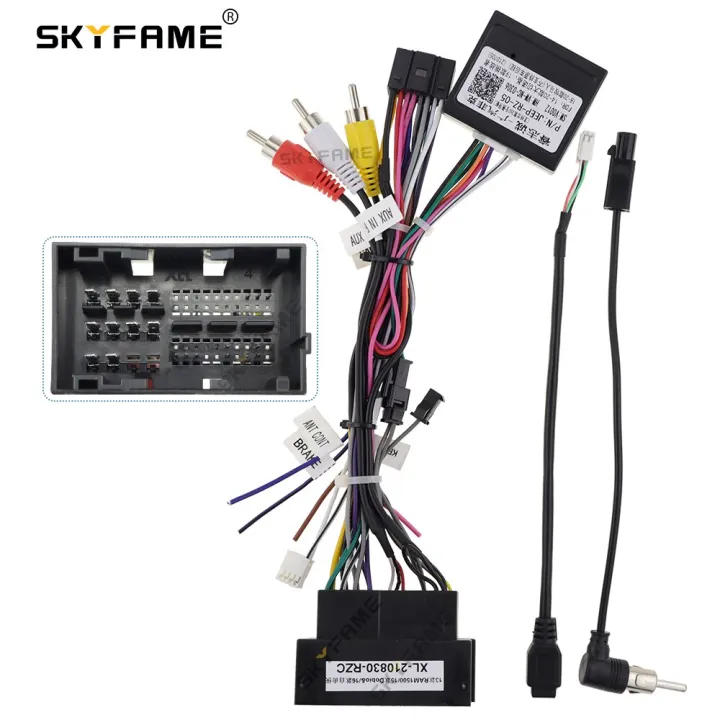 SKYFAME 16Pin Car Wiring Harness Adapter With Canbus Box Decoder For ...